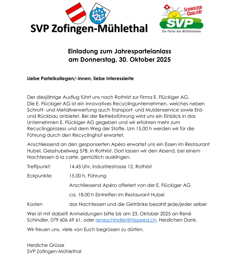 Parteianlass 2025
